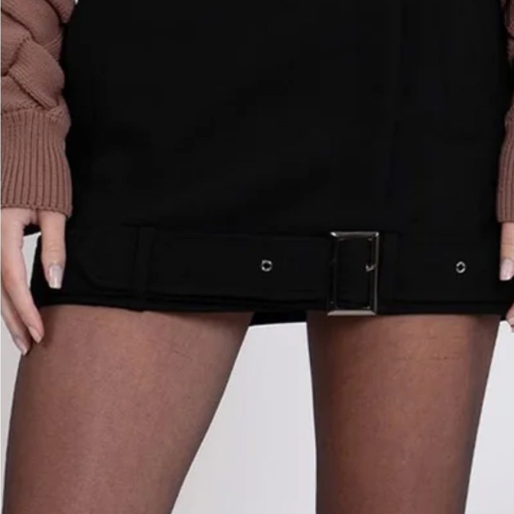 Nonchalant Label Black Mini Skirt